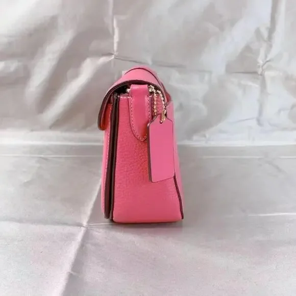 Coach 5493 Georgie Shoulder Bag In Gold/Strawberry Haze - Picture 3 of 5